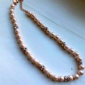 Kate Spade Rose Gold Pearl Necklace